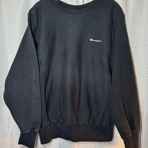 Champion Men's Black Crewneck Sweater
